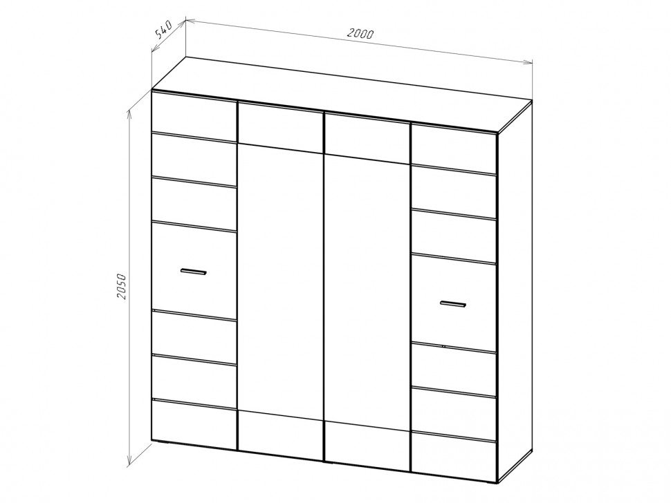Распашной шкаф Глосс