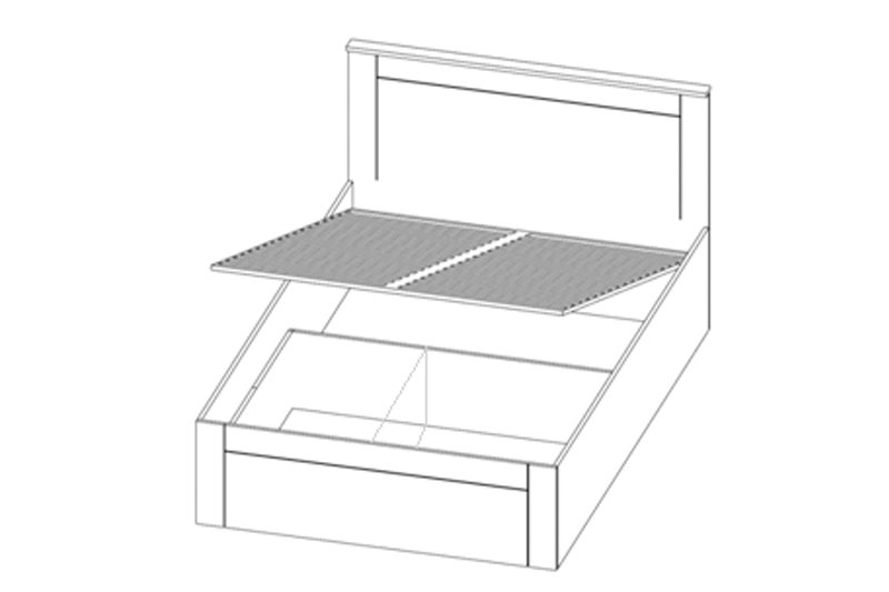 Кровать с подъемным механизмом Элегия
