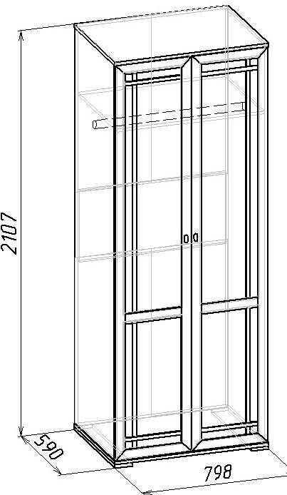 Шкаф распашной Шерлок