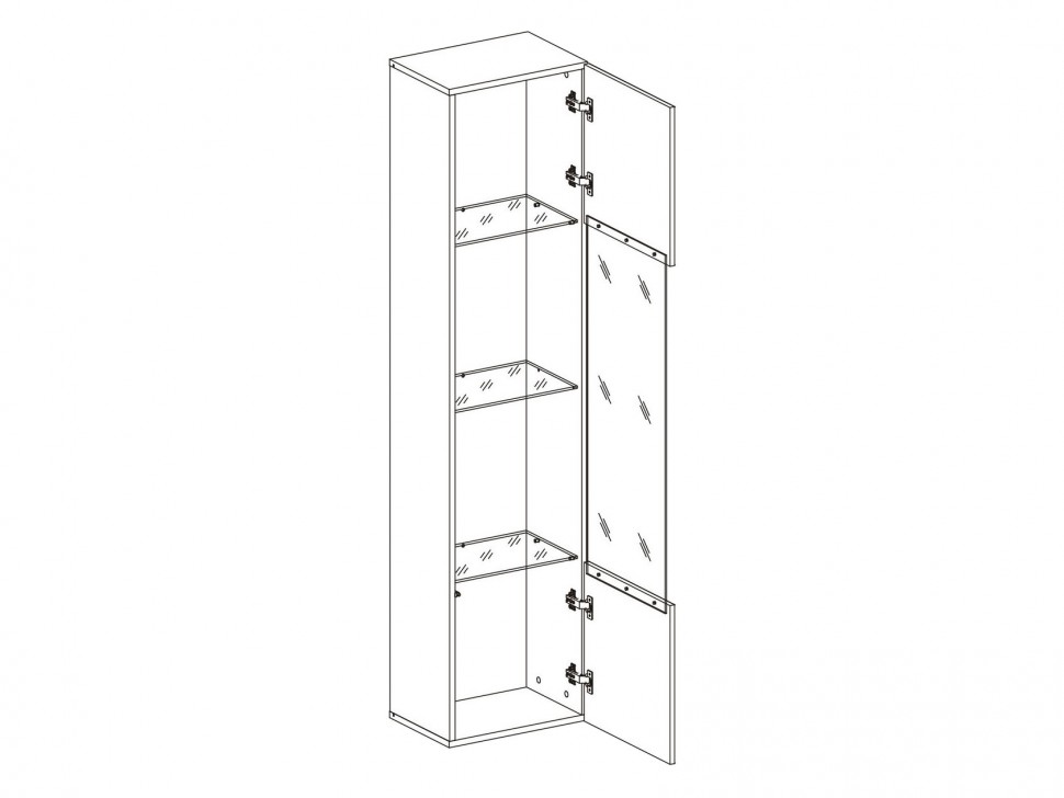 Шкаф-витрина Поинт