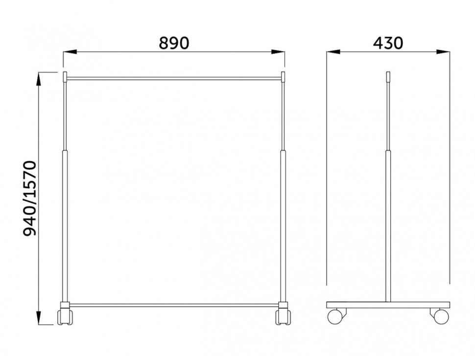 Напольная вешалка Стойка для одежды VESTA