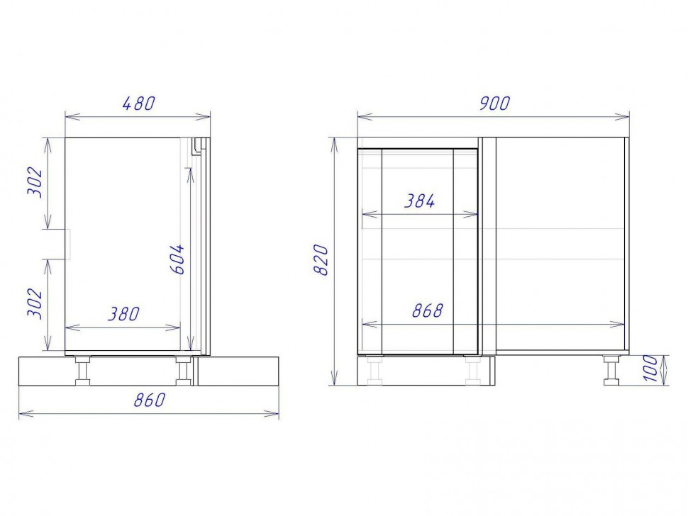 Угловой стол под мойку Сити