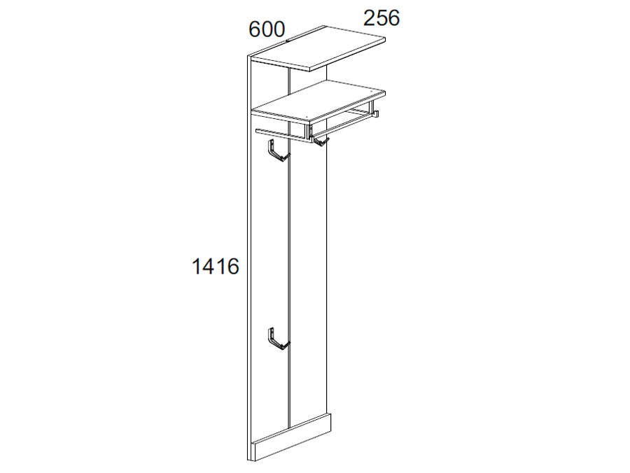 Настенная вешалка 60 Оскар