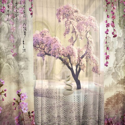 Комплект штор с тюлем Китайская притча