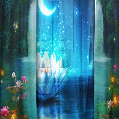 Комплект штор с тюлем Космическое сияние