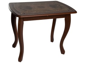 Кухонный стол Стол ДП1-02-06 930*630(1230) со стекл. вкл. М58 «Альба-мини» стекло