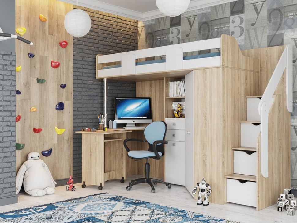 Кровать-чердак Мийа