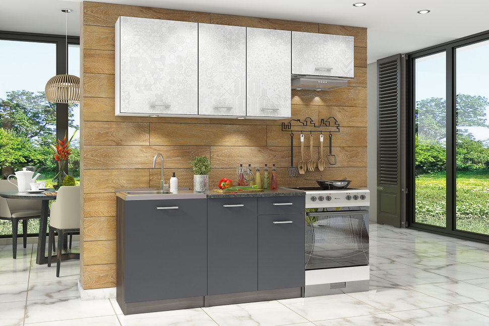 Прямой кухонный гарнитур СТЛ.218.00