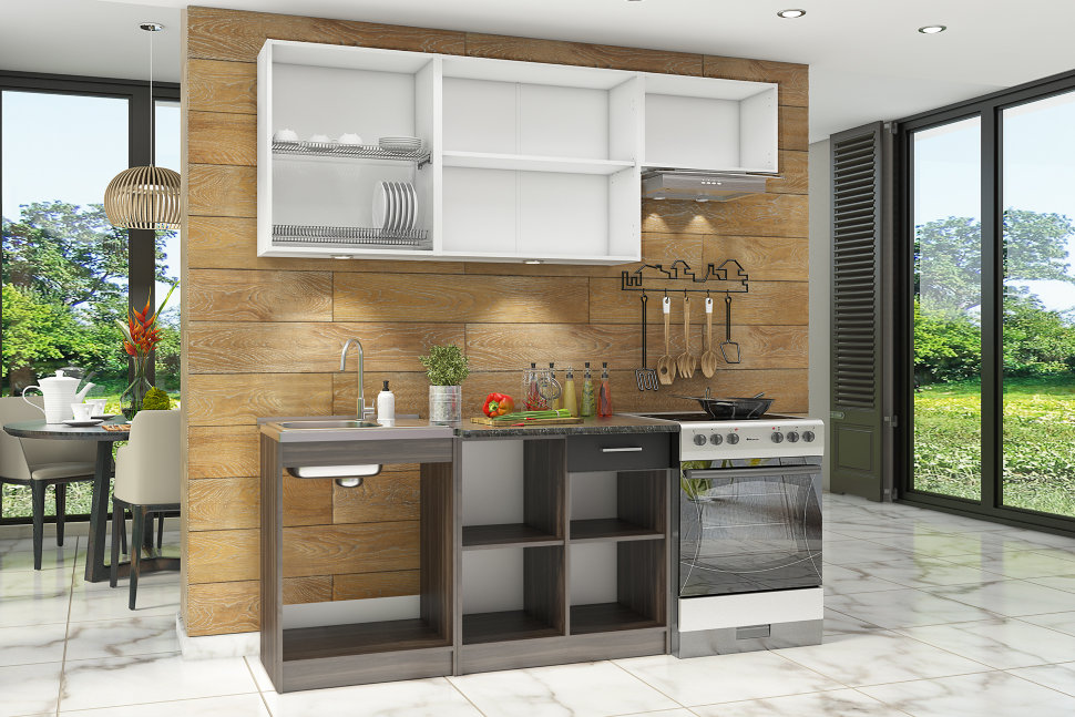 Прямой кухонный гарнитур СТЛ.218.00