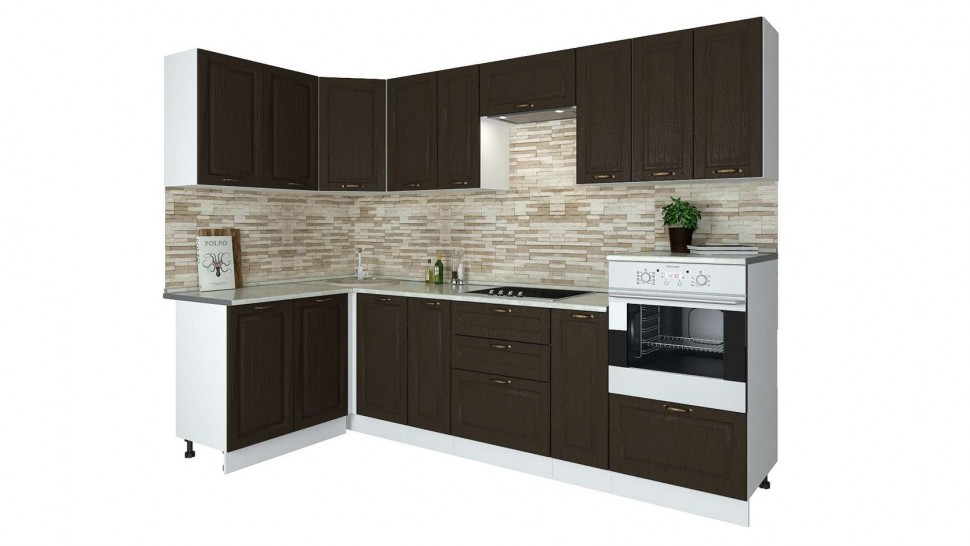 Угловой кухонный гарнитур Кухня Палермо 2,8х1,4 м