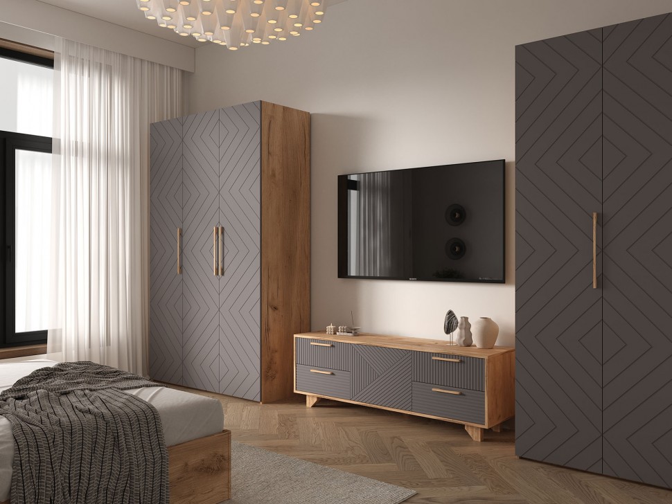 Распашной шкаф Ньерд 3 двери