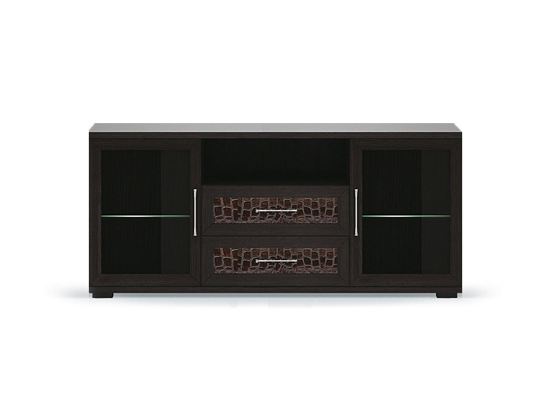 ТВ-тумба Тумба для аппаратуры высок. 1500 со стеклом Парма Люкс