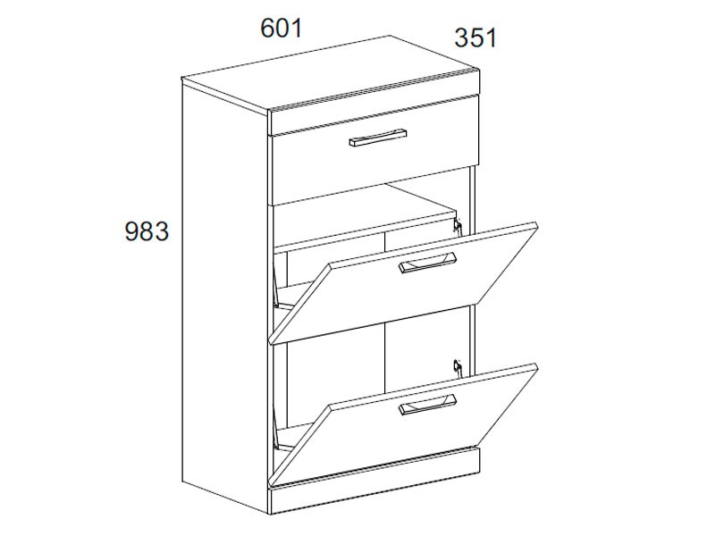 Обувница Тумба для обуви Оскар