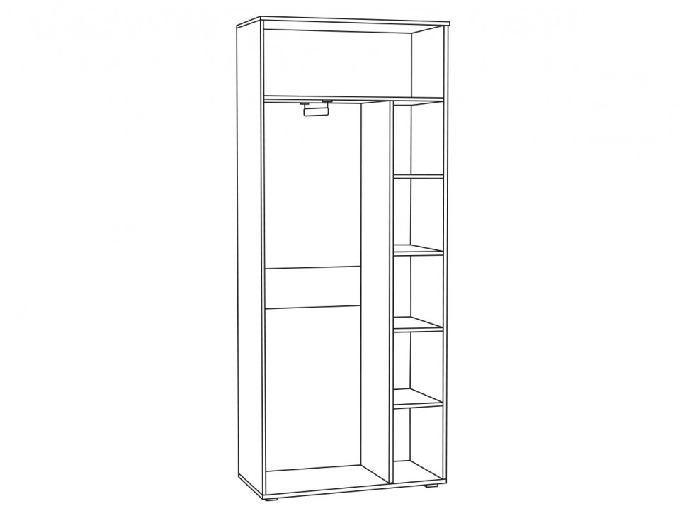 Шкаф 2-х створчатый Аврора 1751