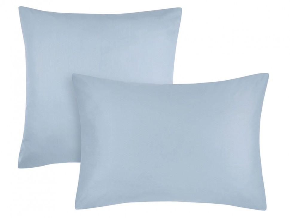 Комплект наволочек Ронит серо-голубой