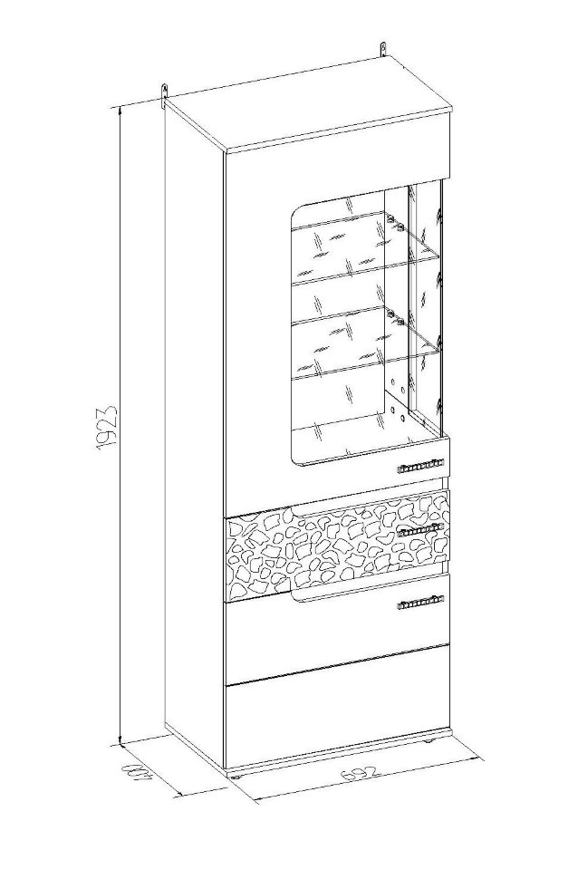 Шкаф-витрина Шкаф-витрина высокий Wyspaa 1