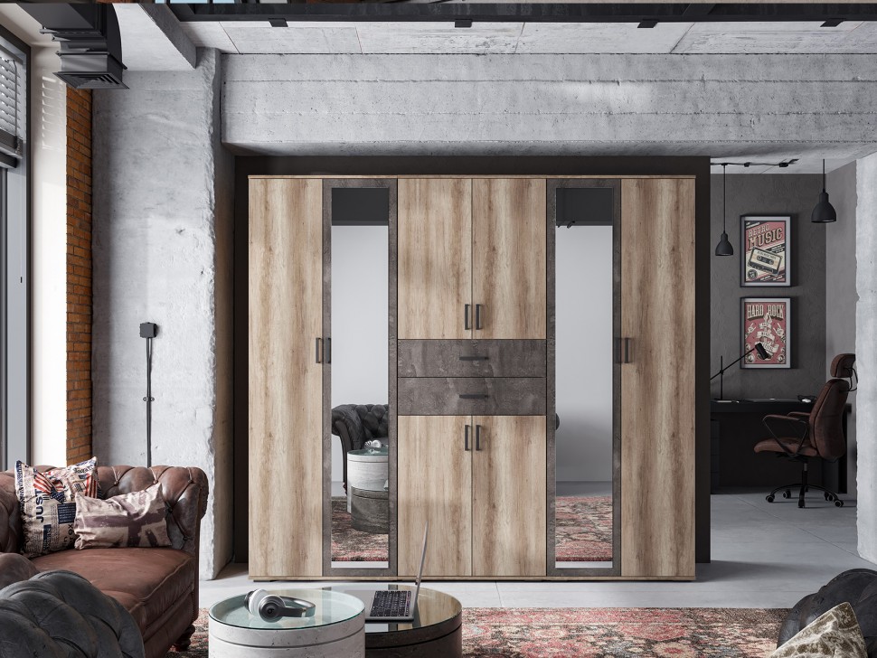 Распашной шкаф Нельсон 4