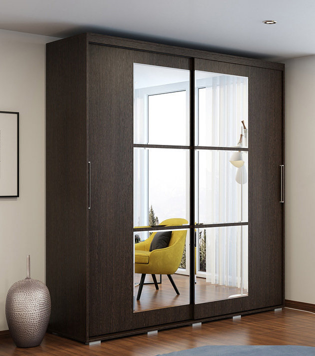 Шкаф-купе с зеркалом Крафт Кейдж