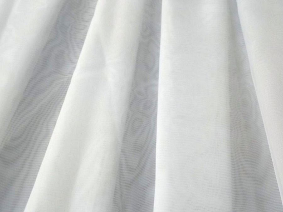 Тюль Вуаль Авиньон белый без утяжелителя