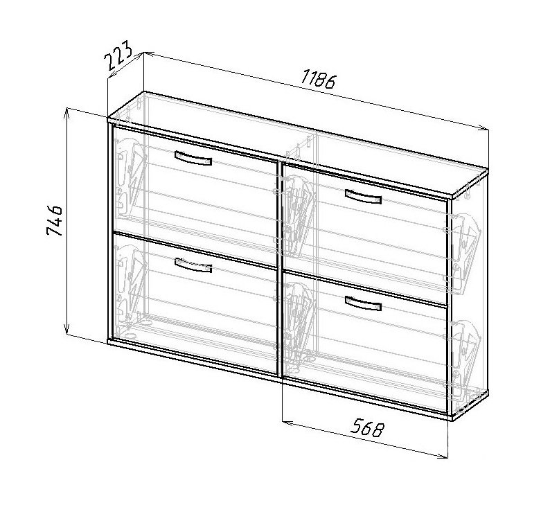Обувница "Милан-29"