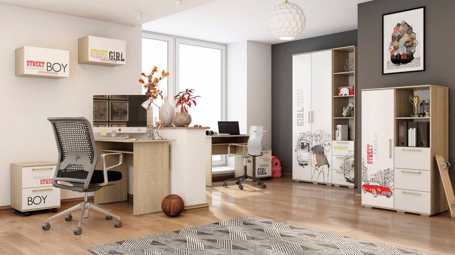 Стеллаж в детскую Сенди