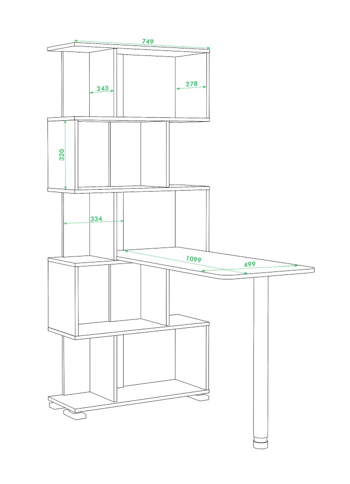Компьютерный стол СЛ-5СТ