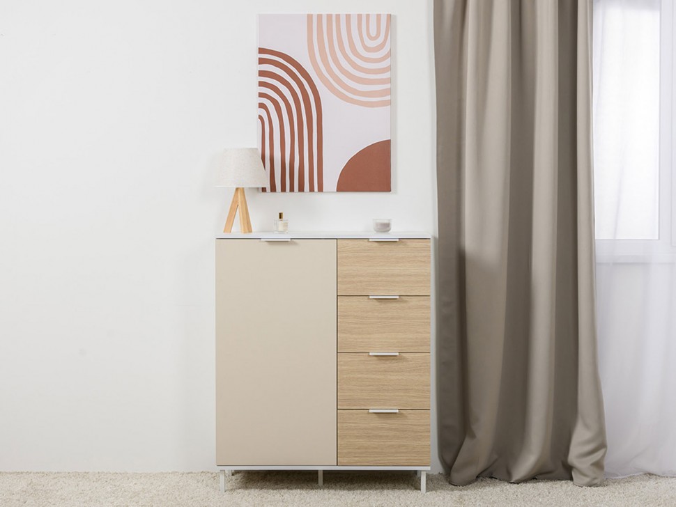 Детский комод Марвэл 4 ящика 1 дверца