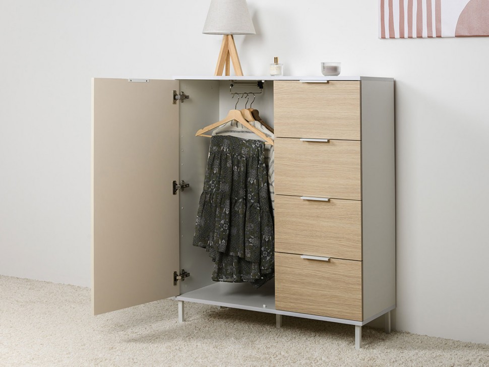 Детский комод Марвэл 4 ящика 1 дверца