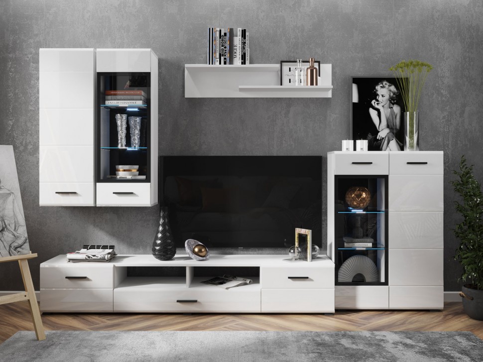 Шкаф-витрина навесной Глосс