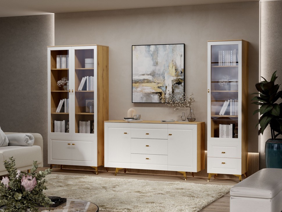 Шкаф-витрина Вега Сапфир 2 двери