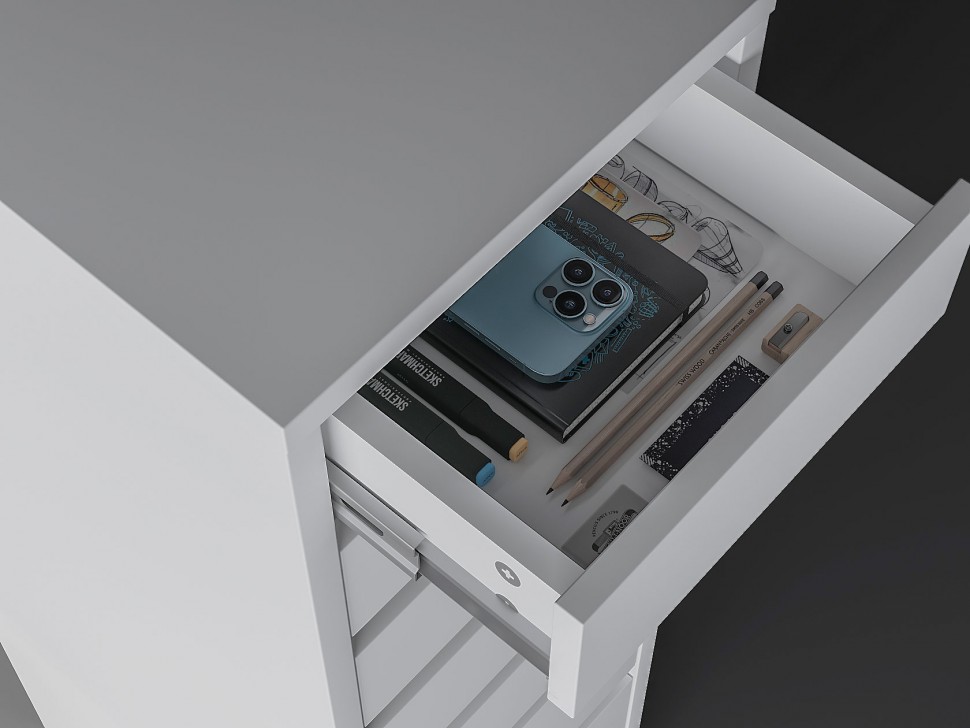 Тумба "Алтай" 352х430 Н597 на колесах