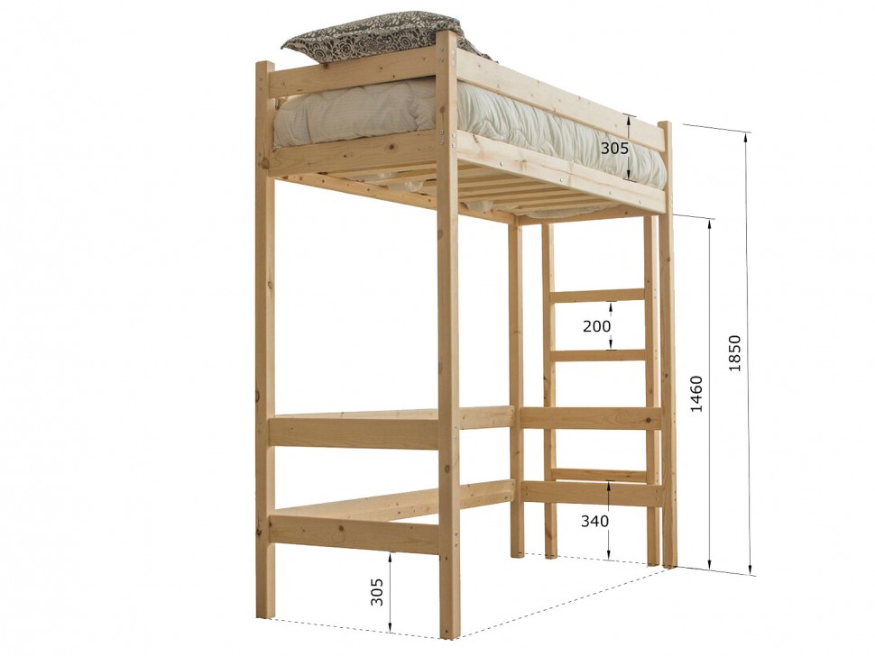 Кровать-чердак Кровать-чердак Ланто-1