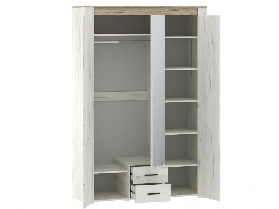 Шкаф распашной ПРАГА шкаф 3-х дверный 72030102