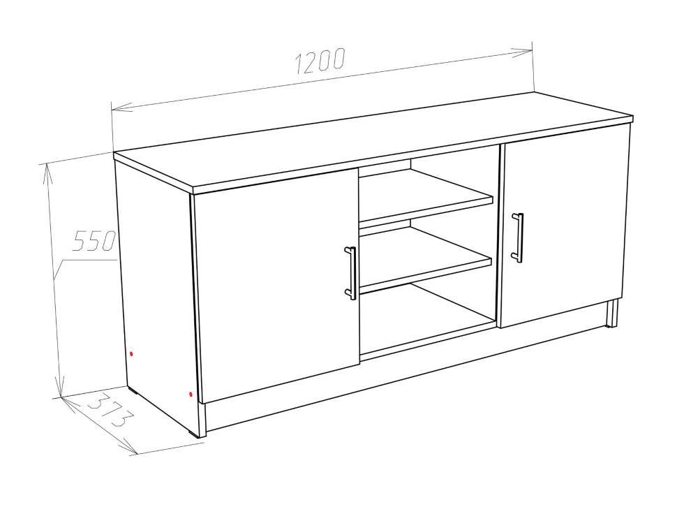 Тумба под телевизор Аланика