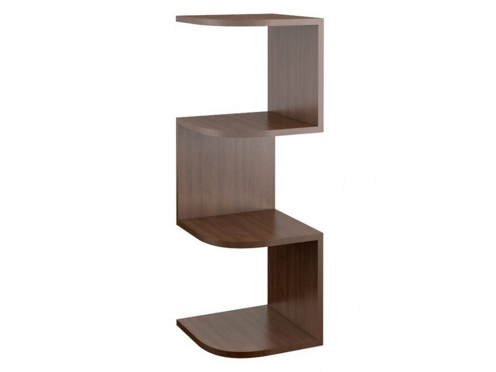 Угловая настенная полка Снейк-2