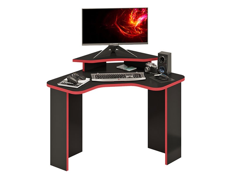 Компьютерный стол СКЛ-ИгрУгл100 БЕ+НКИЛ-УГЛ