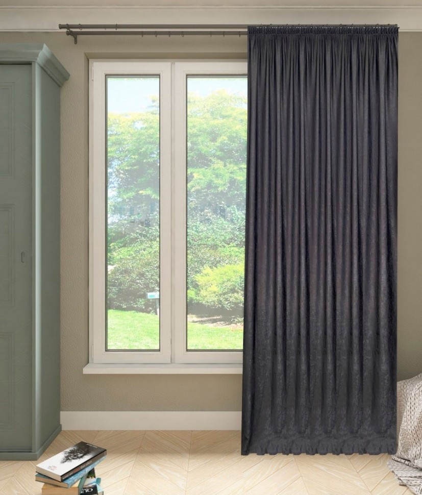 Штора Софт шоколадный