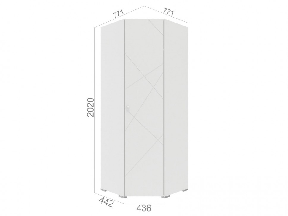 Угловой детский шкаф Абрис