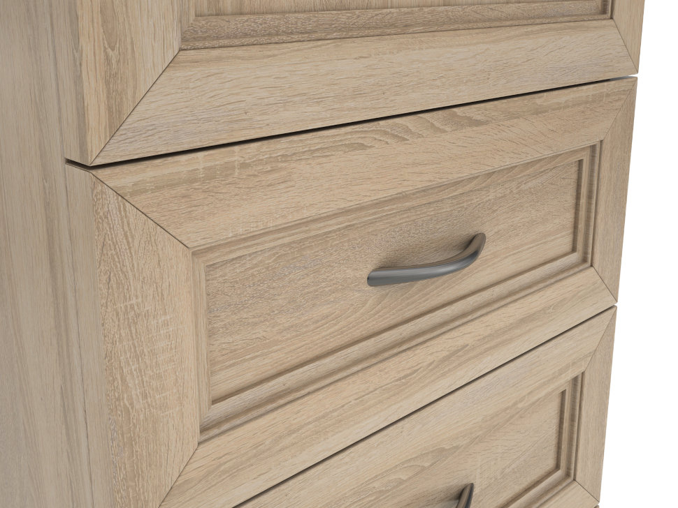 Узкий шкаф для белья с ящиками Мерлен