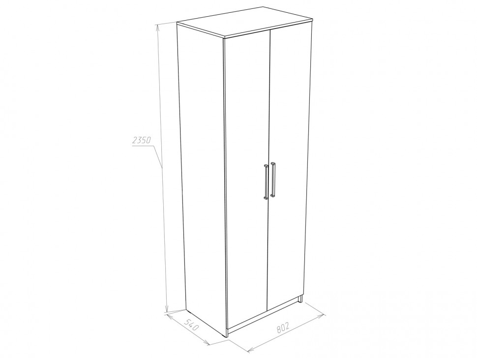 Распашной шкаф Бланка шкаф 2-х дверный 72250075