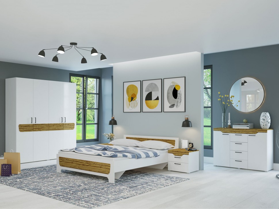 Распашной шкаф Шкаф 4 дв Милана