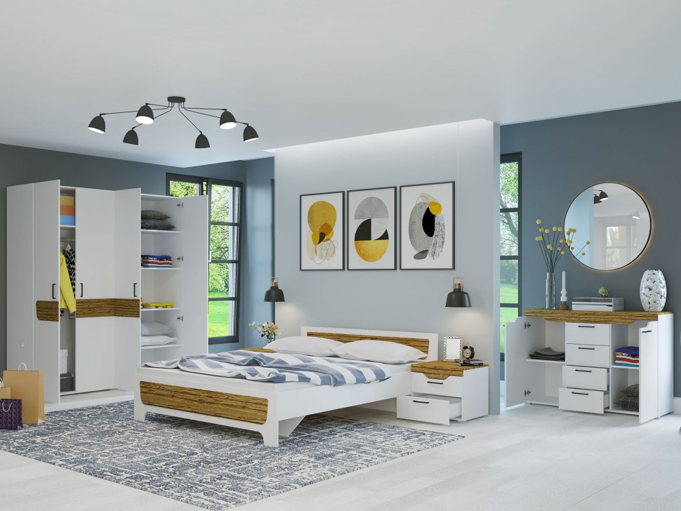 Распашной шкаф Шкаф 4 дв Милана